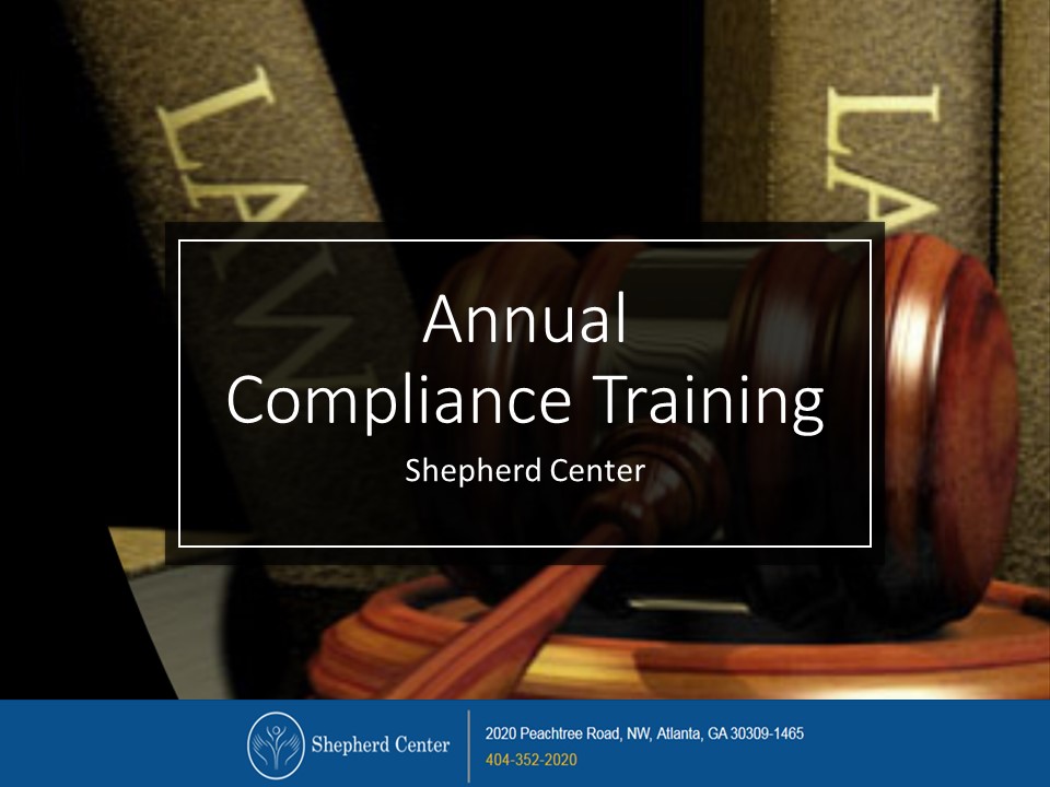 Compliance and HIPAA Training Shepherd Center